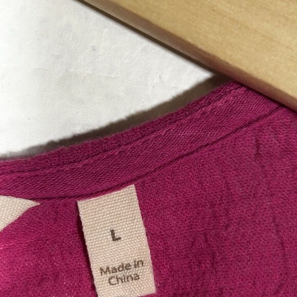 Soft Surroundings Topper Cardigan Size Large Magenta Pink Open Front Jacket - Picture 5 of 8